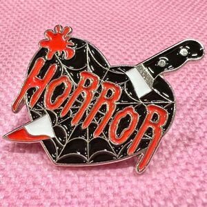 Horror Movie Buff Fan Enamel Pin Goth Grudge